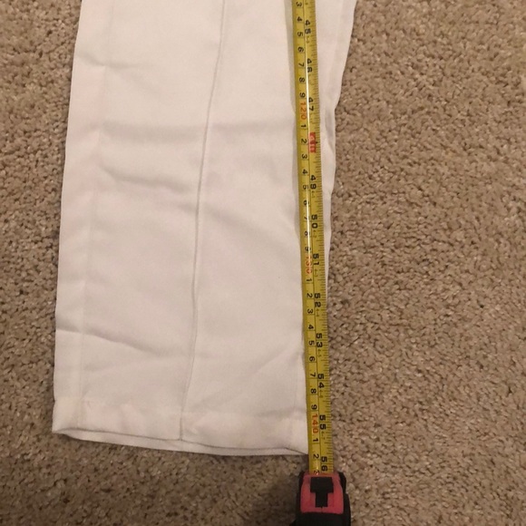 So unique! White jumpsuit with floral detail! Bnwt - Picture 9 of 9